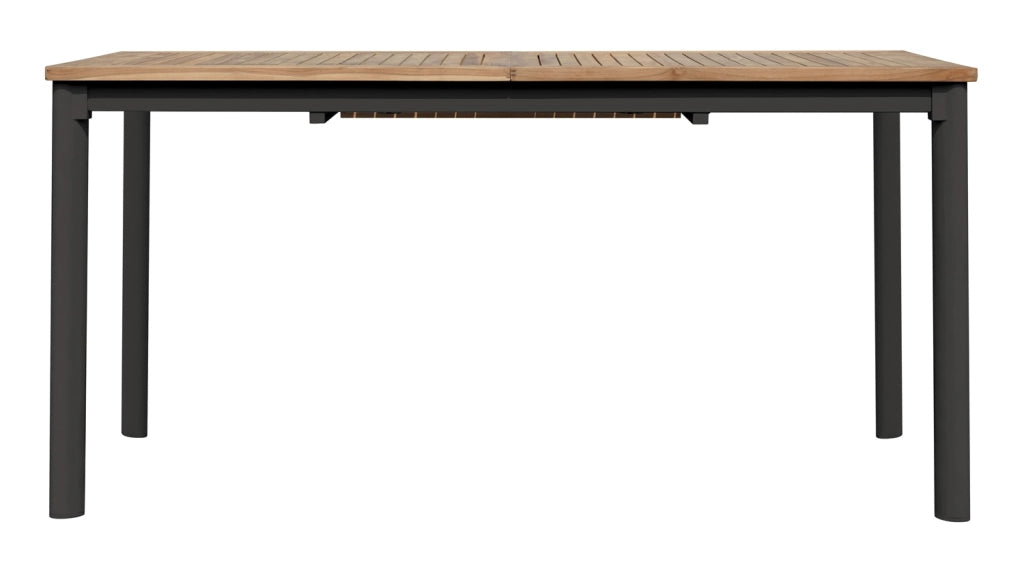 Tavolo Fuerteventura 150/210X90 in alluminio e teak Greenwood
