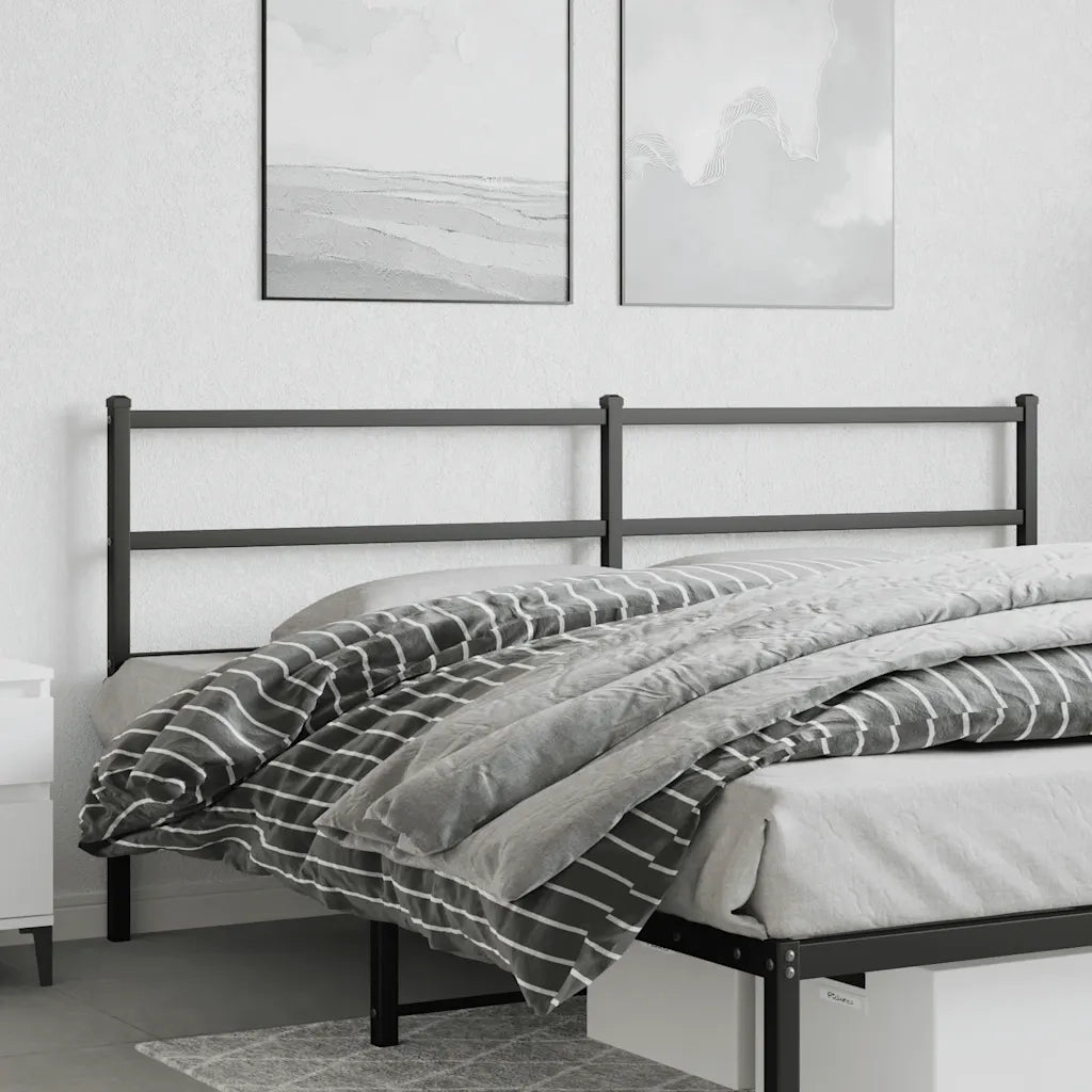 Testiera | Testata di Ricambio in Metallo Nero 193 cm