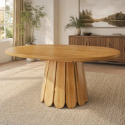 TAVOLO da pranzo allungabile 118-158x118x76,8 cm MDF marrone
