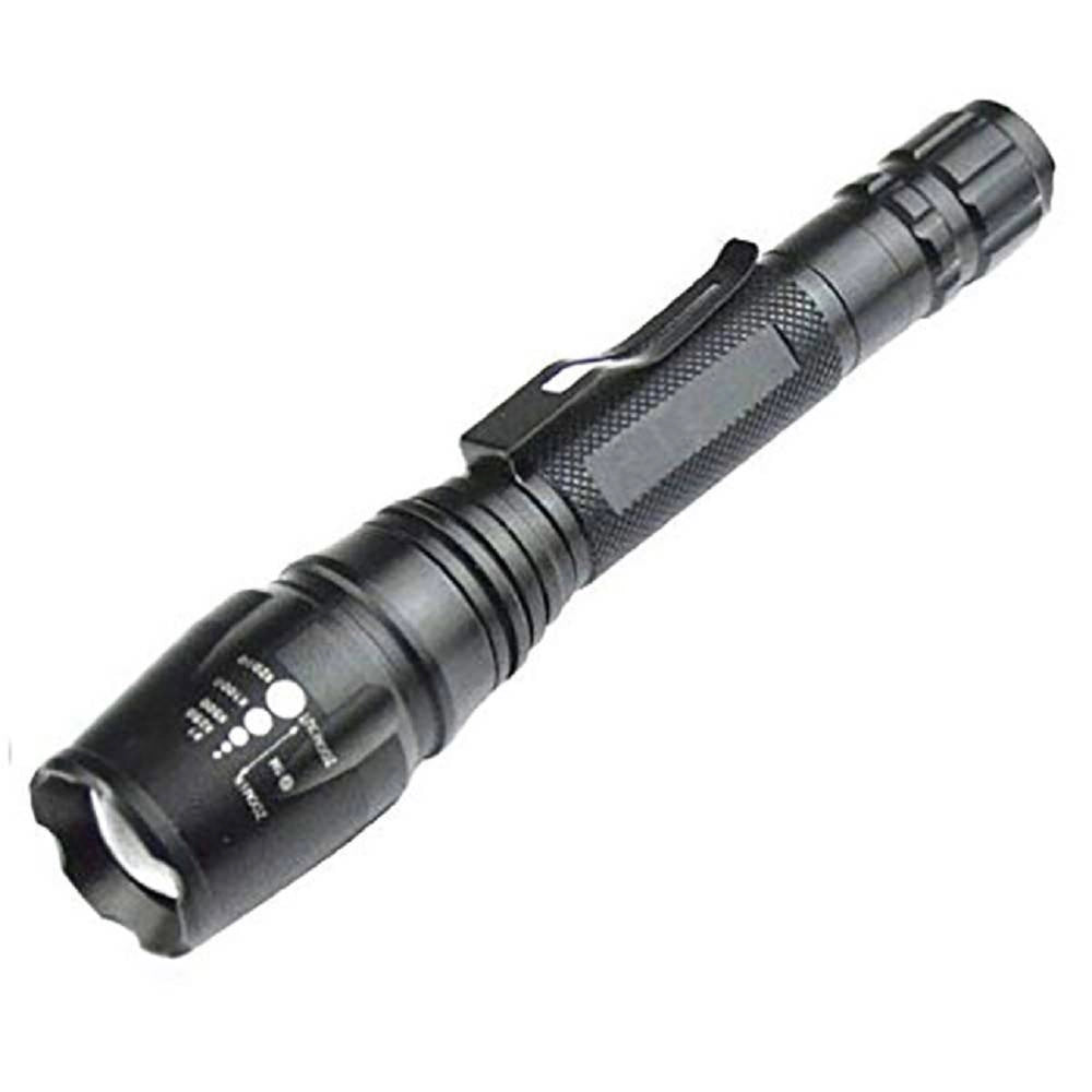 Trade Shop - Torcia 100000 Lumen Tattica / Militare Sos Led T6 Ricaricabile Zoom 8668-t6 -