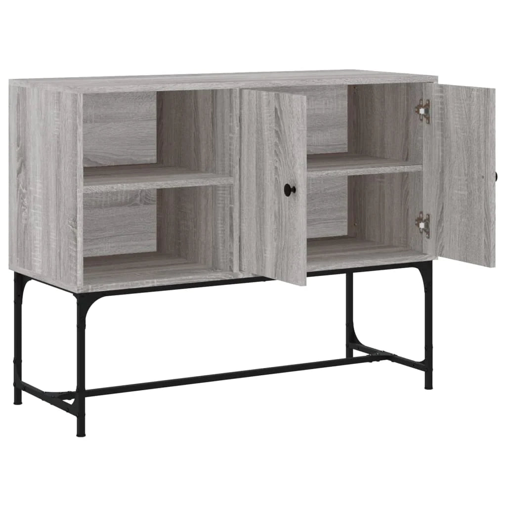 Buffet credenza cassettiera armadio mobile contenitore organizer cucina soggiorno salotto Sonoma 100 x 40 x 79,5 cm legno ingegnerizzato grigio 02_0036263
