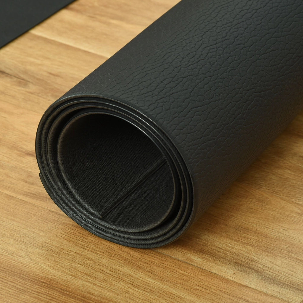 EasyComfort Tappeto Palestra Ammortizzante per Tapis Roulant e Cyclette, Tappetino Fitness in PVC Antiscivolo, 180x90cm, Nero