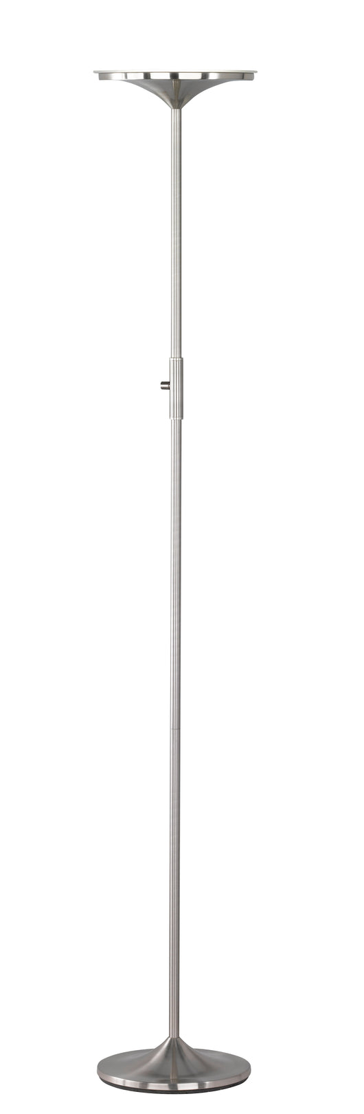 Piantana da Interno a LED in Metallo Nickel Opaco