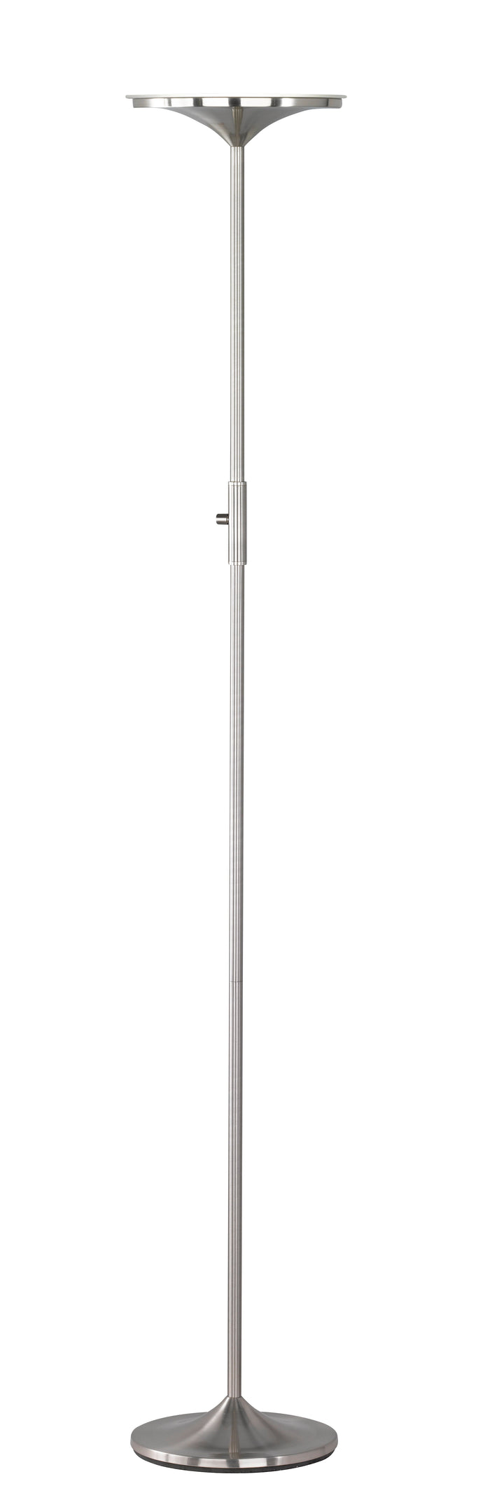 Piantana da Interno a LED in Metallo Nickel Opaco