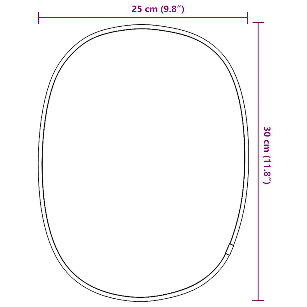 Specchio da Parete Dorato 30x25 cm 348215