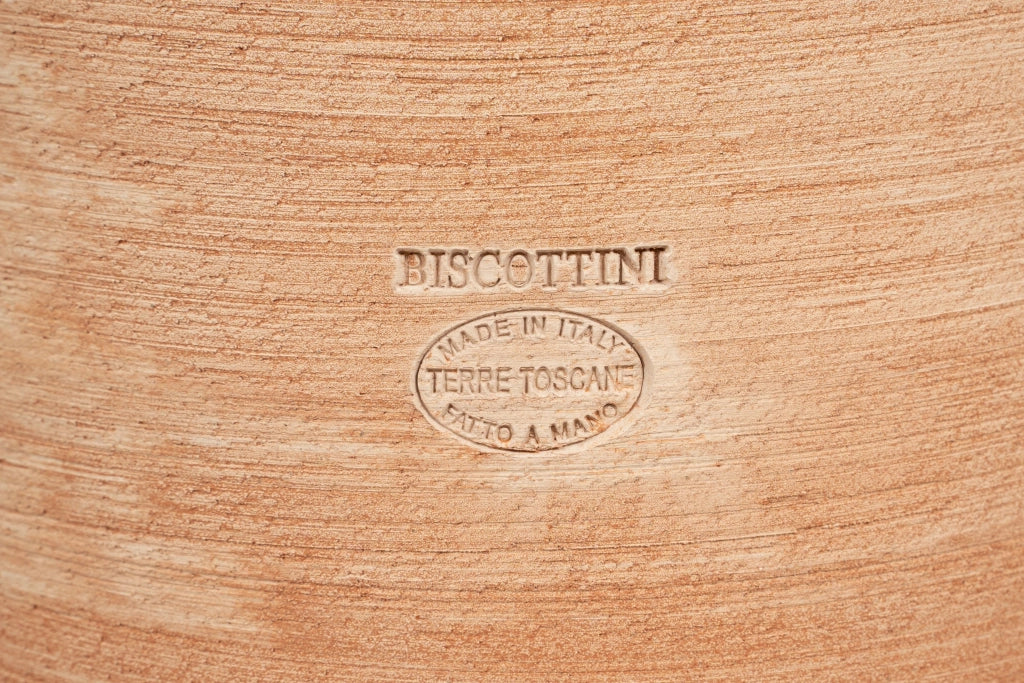 Biscottini Piedino a forma di "TESTA DI LEONE" sottovaso per vasi in Terracotta Toscana 100% Made in Italy Interamente Lavorato a Mano