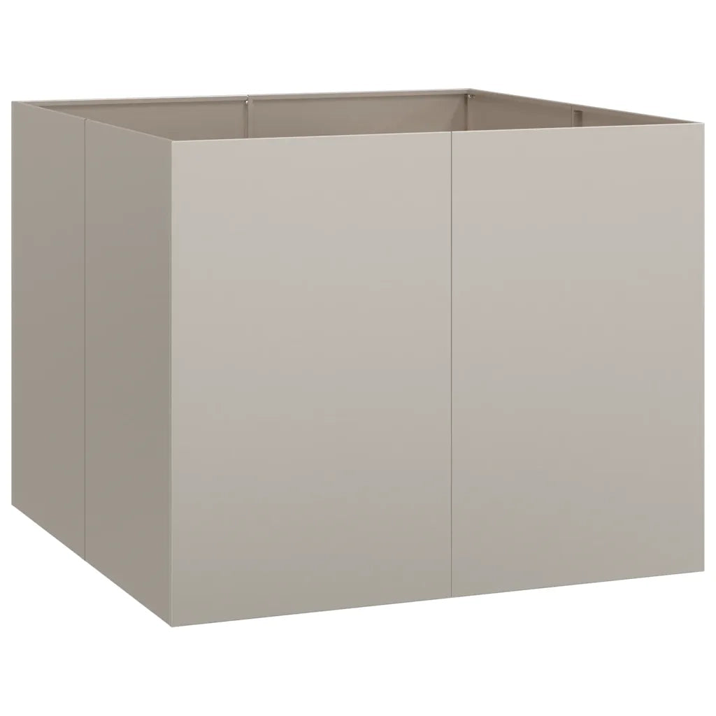 Fioriera Arrugginita 100x100x80 cm in Acciaio Corten 860828
