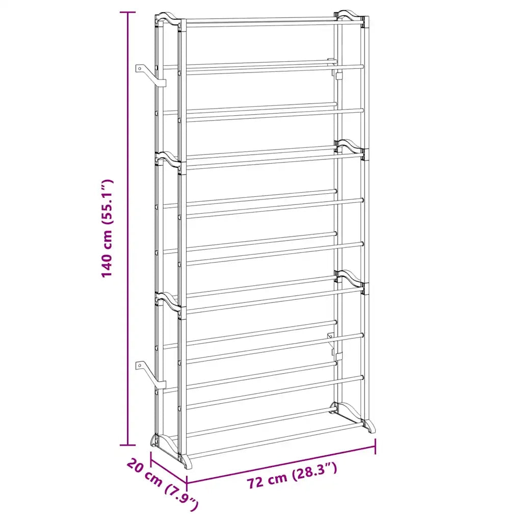 Scarpiera Portascarpe con 10 Scaffali 60717