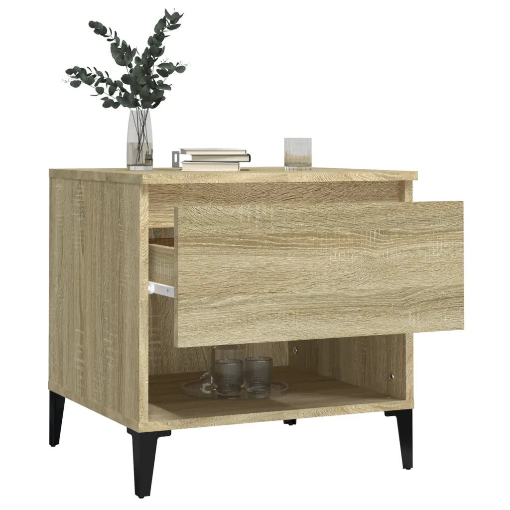 Tavolino Rovere Sonoma 50x46x50 cm in Legno Multistrato 819554