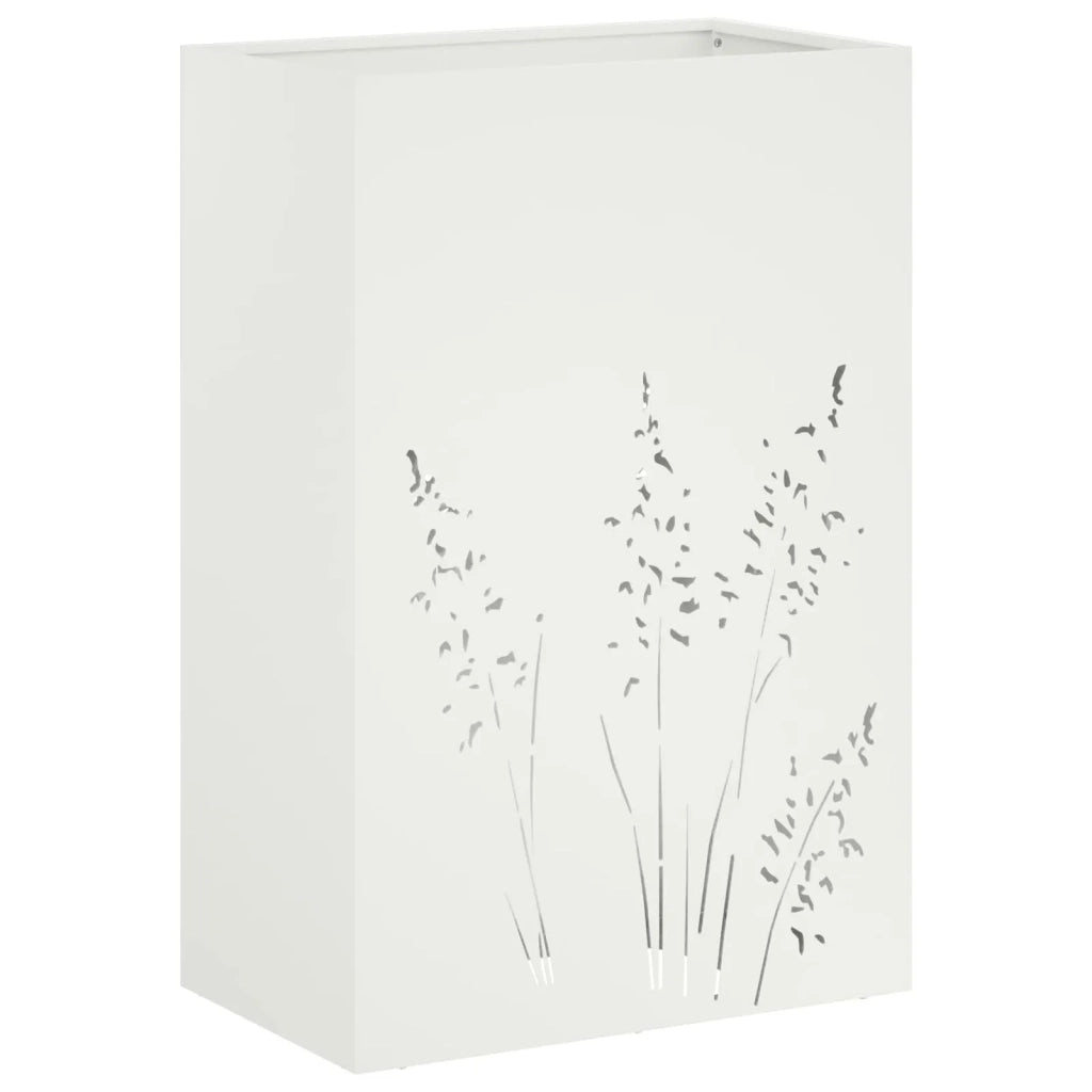 Vaso da giardino 2 pz Bianco 50 x 30 x 75 cm 8005781