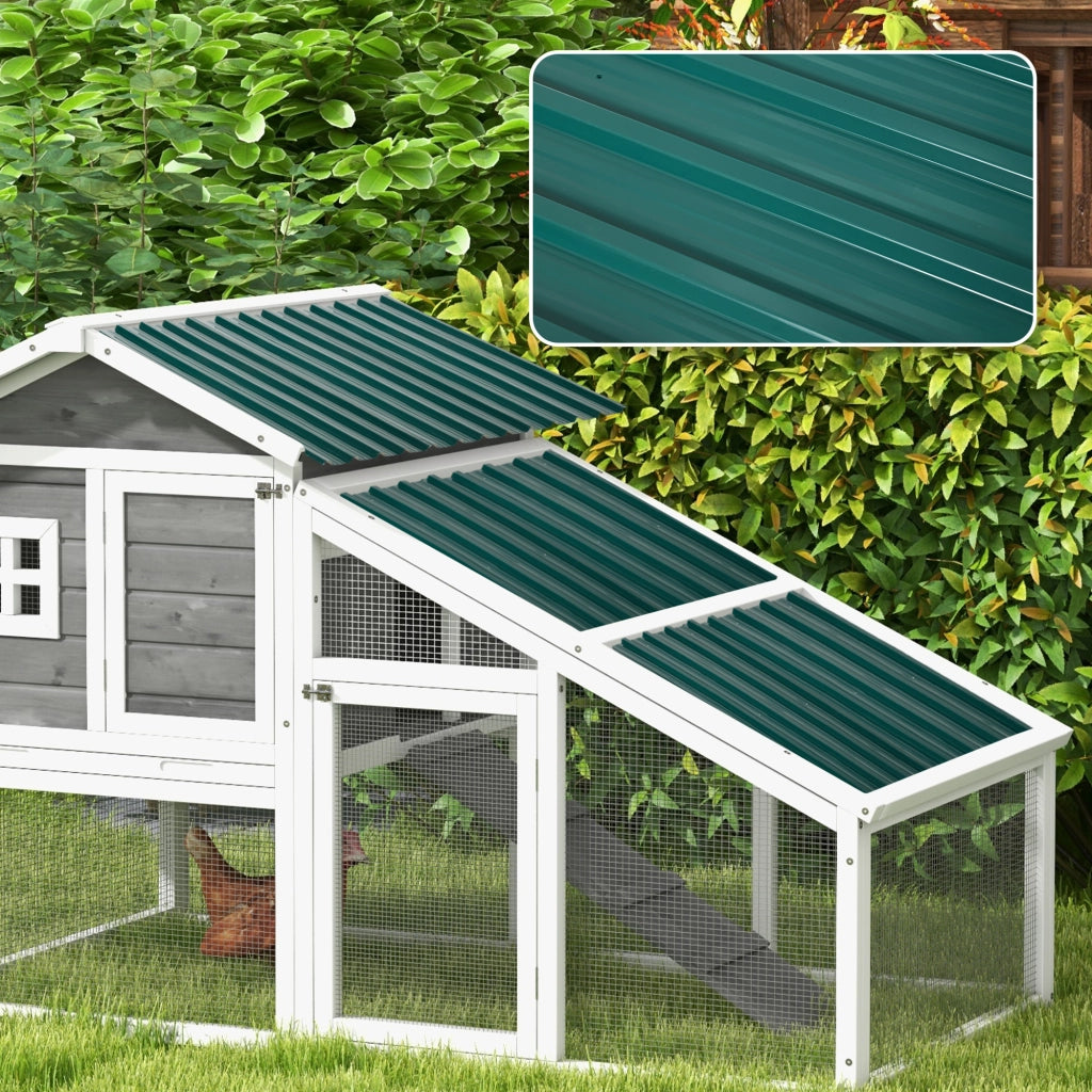 Pannelli per Tetto in Acciaio Zincato ¨C zephmum ¨C Verde 129x45cm