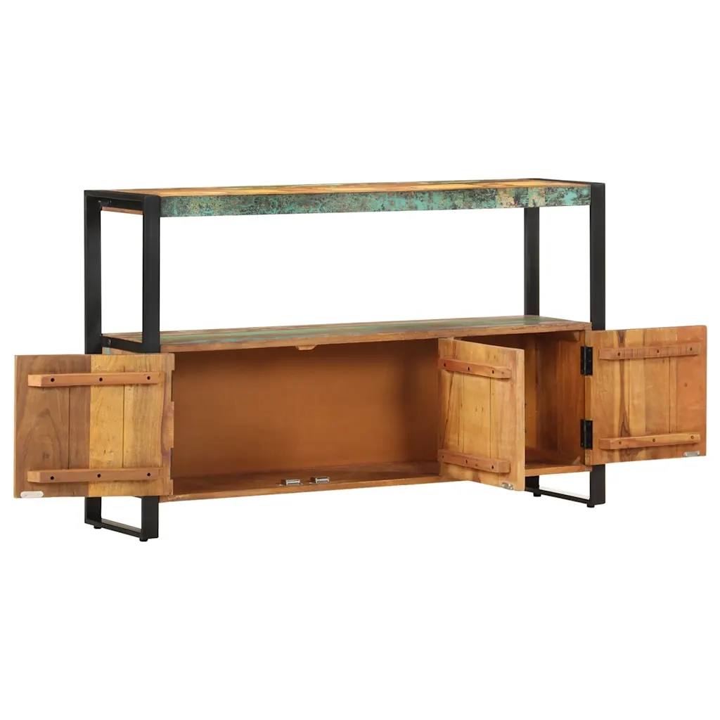 Credenza 120x30x75 cm in Legno Massello di Recupero  cod mxl 7119