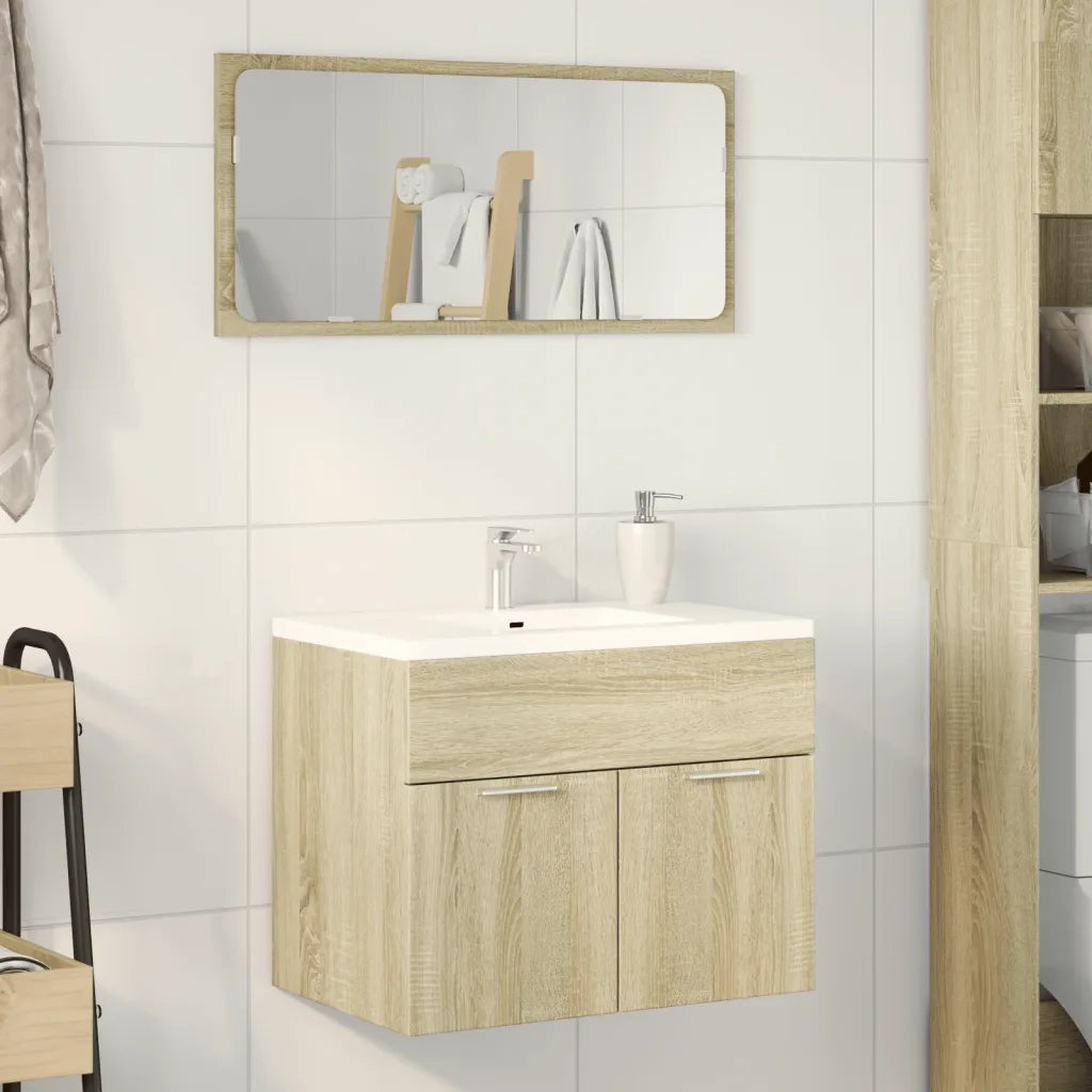 Mobile Sottolavabo Rovere Sonoma 60x38,5x46cm Legno Multistrato
