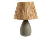 Lampada Da Tavolo Comodino Ricaricabile Accensione On/Off Modello Argo - Lampada - Beige