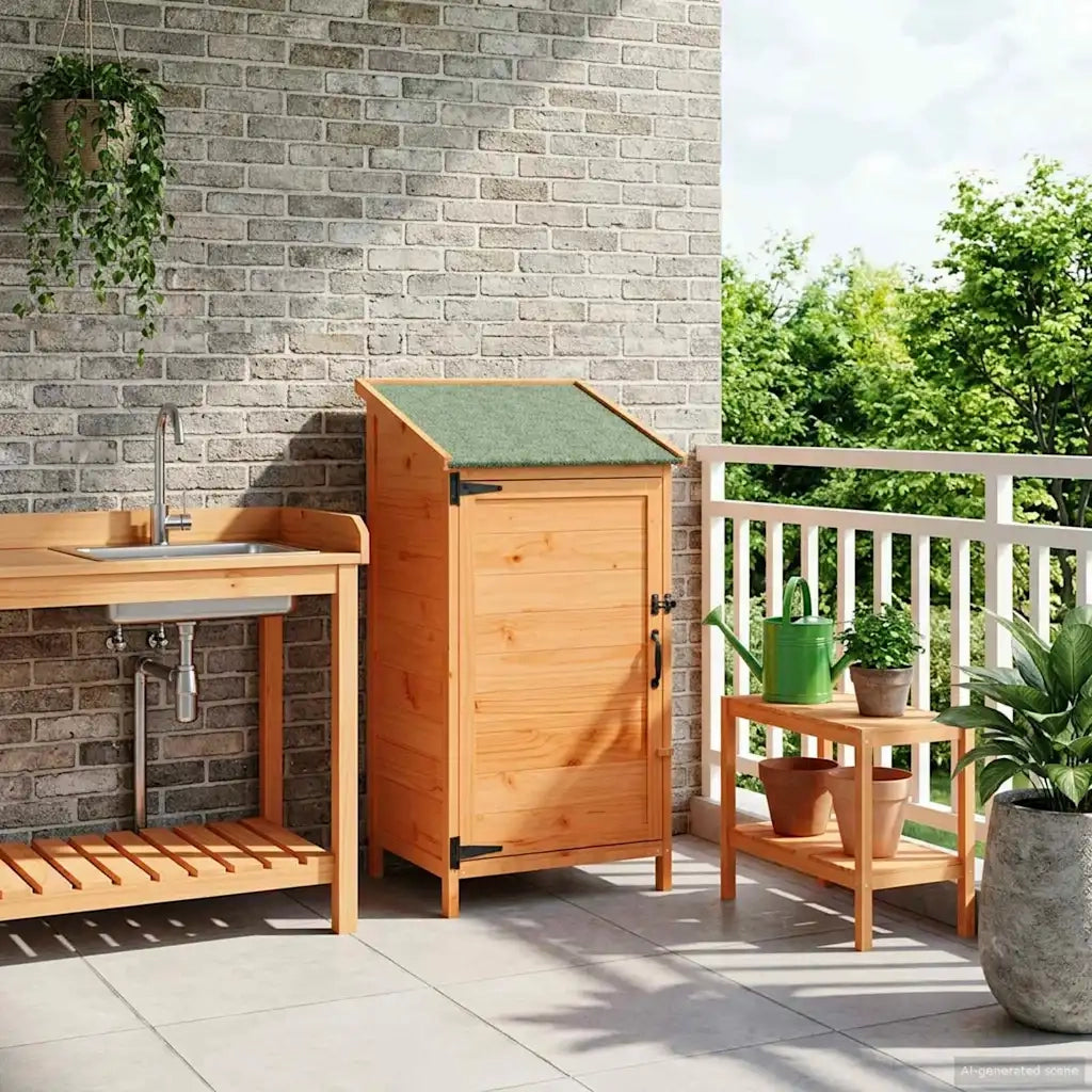 Capanno da Giardino Marrone 59 x 56 x 113,5 cm CFW9430132