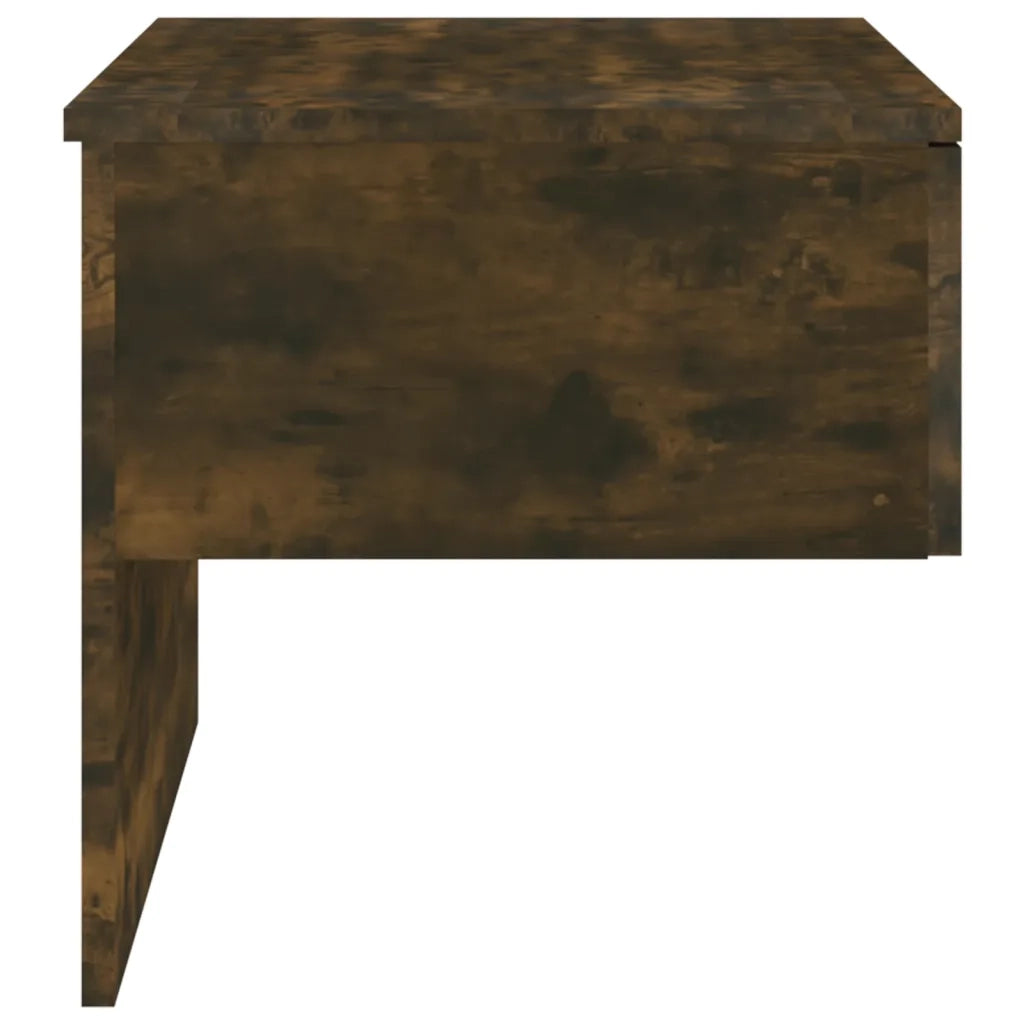 Comodini a Muro 2 pz Rovere Fumo 816941