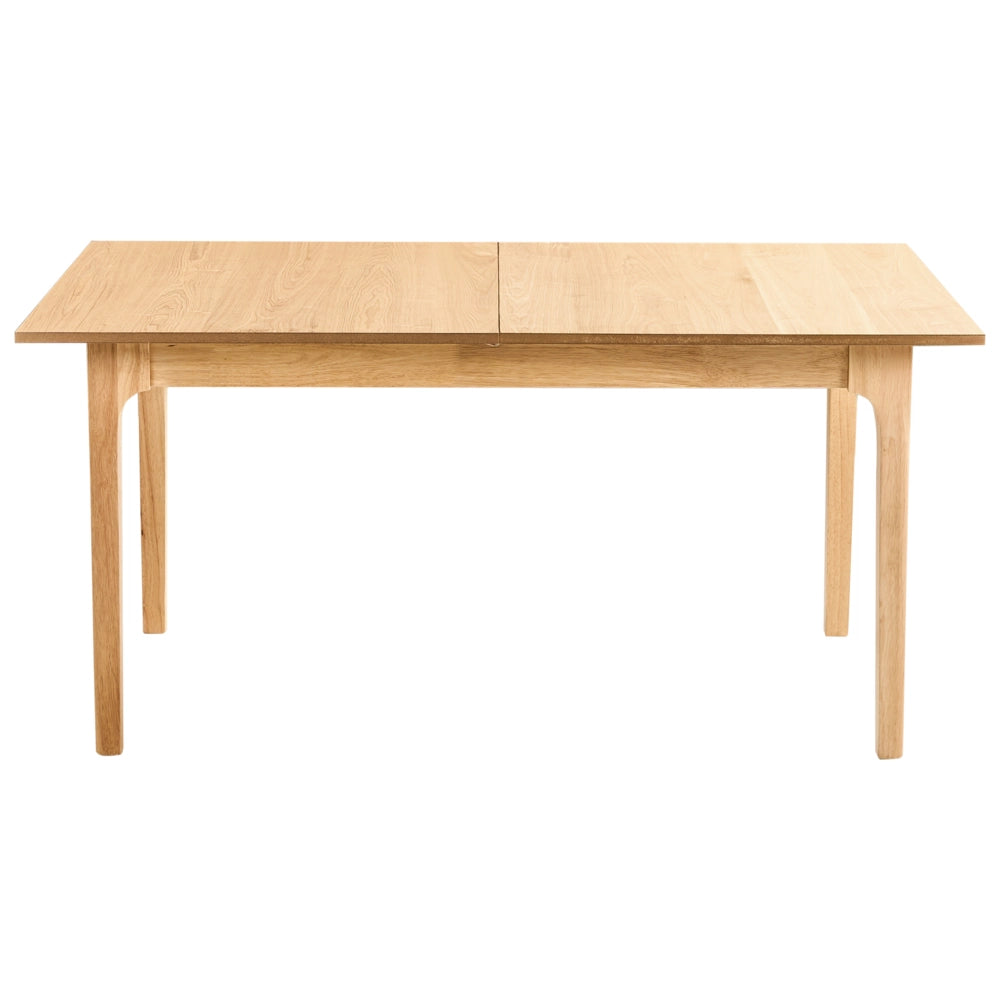 Tavolo da pranzo allungabile in legno di frassino chiaro MDF 160/200 x 90 cm Piano impiallacciato in frassino Tavolo da cucina