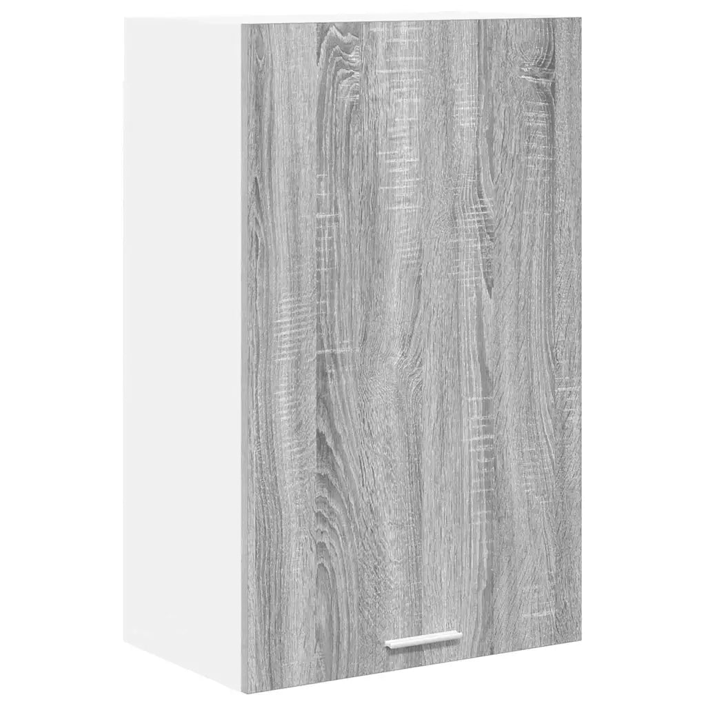 Armadio pensile Grigio Sonoma e Bianco 50 x 31 x 80 cm