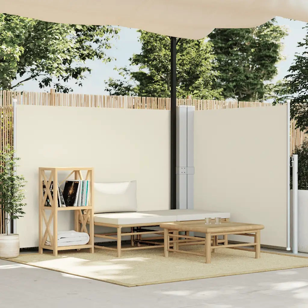 Tenda da Sole Laterale Retrattile Crema 140x600 cm 48455