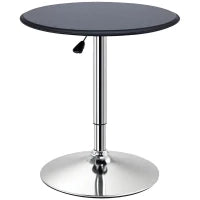 Tavolino da Bar Rotondo Girevole e Regolabile in Altezza (67-93cm)