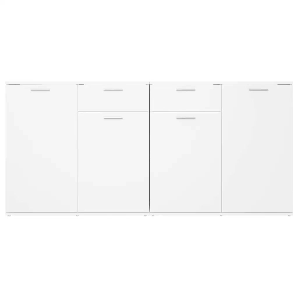 Credenza Bianca 160x36x75 cm in Legno Multistrato 3074927