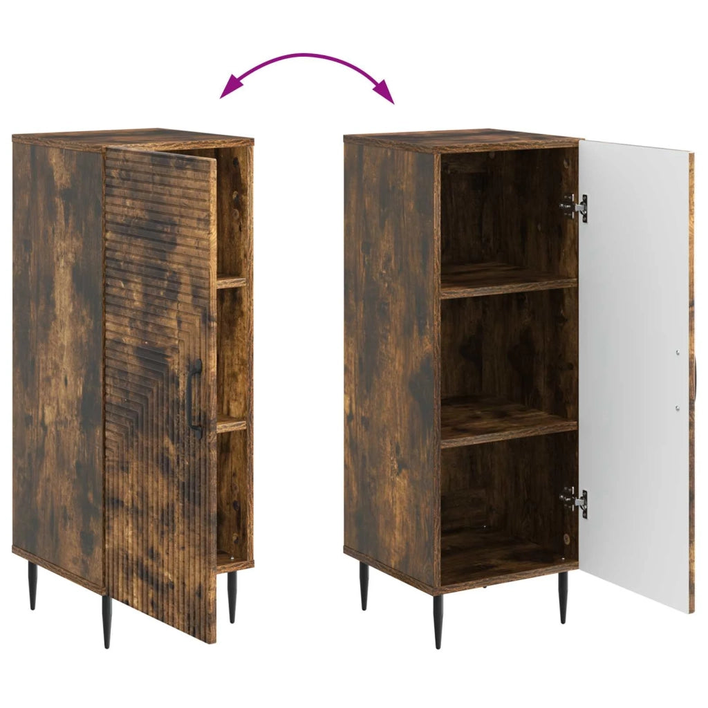 Credenza Rovere Fumo 33 x 34,5 x 89,5 cm Legno ingegnerizzato 894830