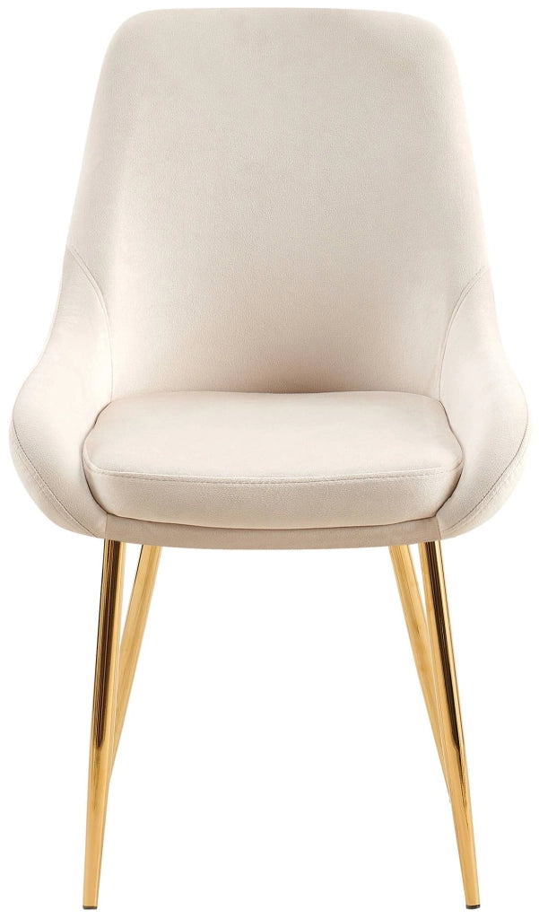 Set di 2 sedie da pranzo Elmira velluto oro 6