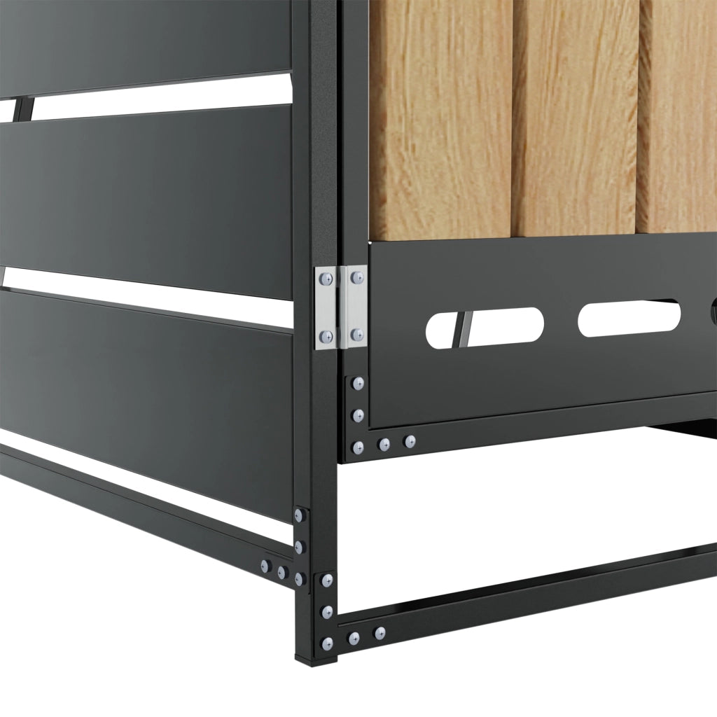 Box Portarifiuti con Fioriera ¨C MINIMAL ¨C Legno, Metallo, con Serratura