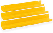 Hanger per Dischi in Vinile – 3 Supporti in Metallo – Esposi i tuoi Dischi Preferiti sul Muro – Questo Supporto per Dischi in Vinile si Adatta a Tutti i Dischi (Giallo)