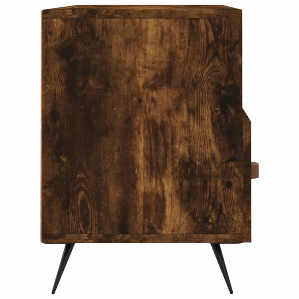 Mobile Porta TV Rovere Fumo 102x36x50 cm in Legno Multistrato 829009
