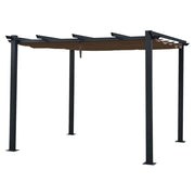 Pergola autoportante 3 × 3m CASSIS taupe - struttura in alluminio