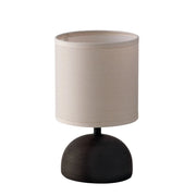 LAMPADA DA TAVOLO FURORE E14 D.14X24CM MARRONE.