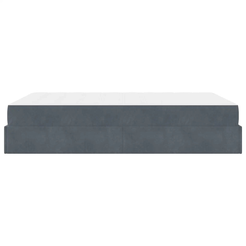 Struttura letto con materasso 2 pcs Grigio Sfumato Velluto