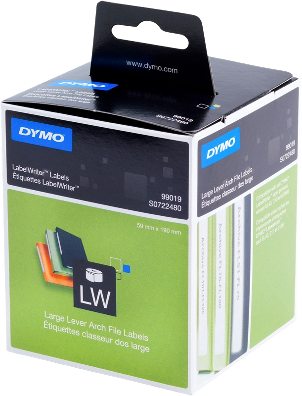 DYMO LW etichette multiuso/LAF originali / 59 mm x 190 mm / rotolo da 110 etichette facilmente staccabili / autoadesive / per etichettatrici LabelWriter