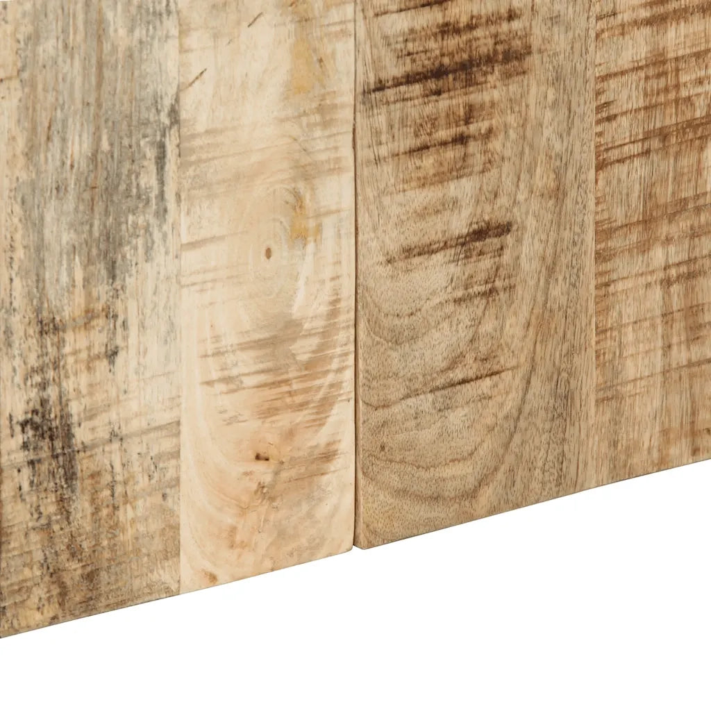Testiera | Testata 120 cm in Legno Massello di Mango Grezzo