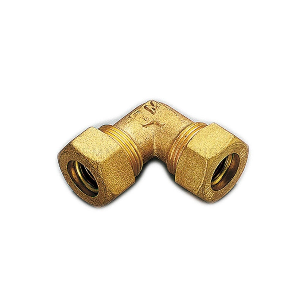 Raccordo 22x22mm curvo doppio a compressione con tenuta o-ring