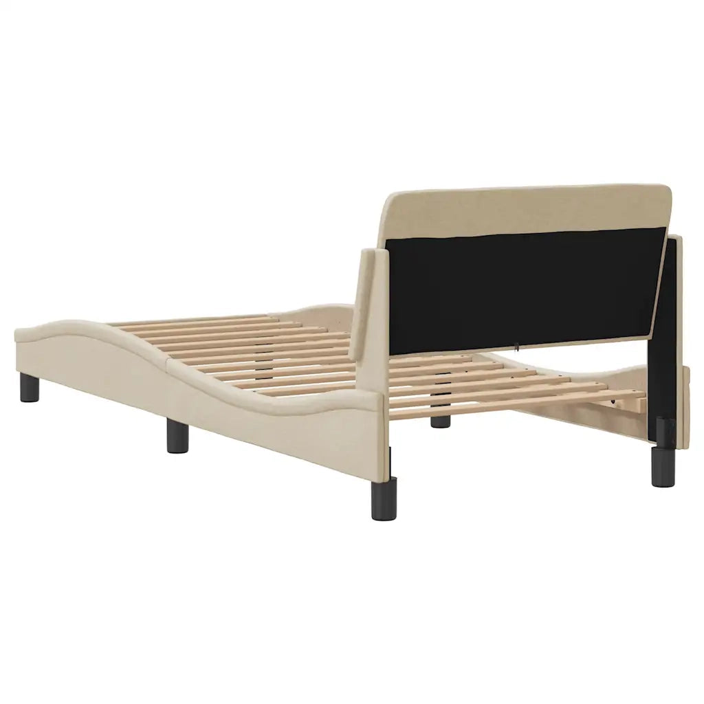 Giroletto con Testiera Dover Crema 90x190 cm Tessuto 373090
