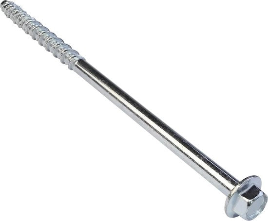 Set di 10 viti in acciaio per muratura Ø66x120 mm - fissaggio diretto senza chiodi - per chiave 8 mm - acciaio - lavori di ristrutturazione al muro