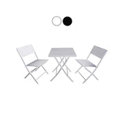Set Balcone Fold Nero Vette 09632