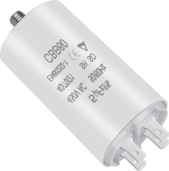 Condensatore di motori CBB60 5μF 450V - condensatore di avviamento per motori e pompe per piscine - 50/60 Hz