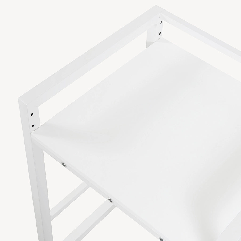 Scaffale Supporto per Incolonnamento Lavatrice Asciugatrice Hökangend in Acciaio 105x73x63 cm - Bianco [en.casa]