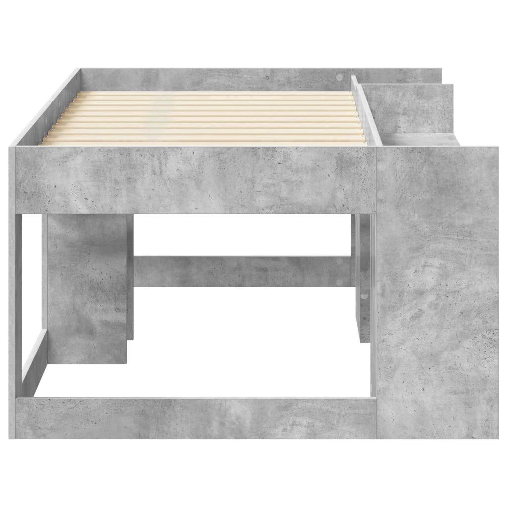 Telaio del letto | Letto per Bambini con storage Grigio Cemento 80 x 160 cm