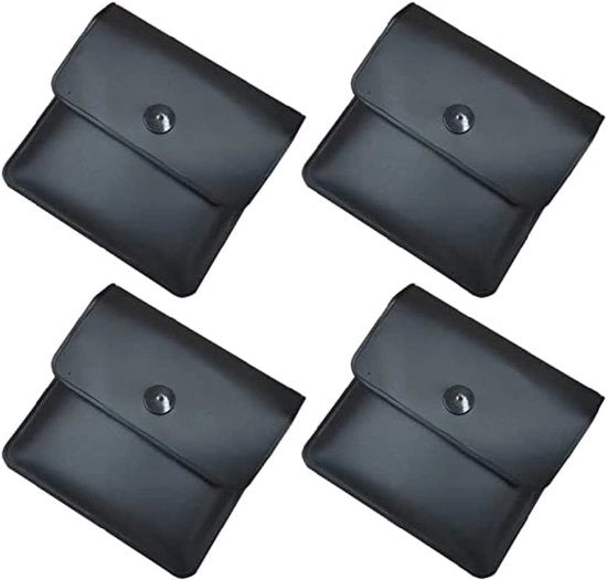 Set di contenitori portatili, 4 pz, contenitori riutilizzabili, contenitori per sigarette, contenitori per asse, PVC, resistente al fuoco, senza odore