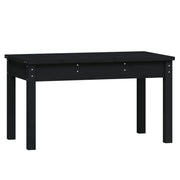 Panca da giardino mobili da esterno per patio terrazza nera 80 x 44 x 45 cm legno di pino massiccio 02_0011758