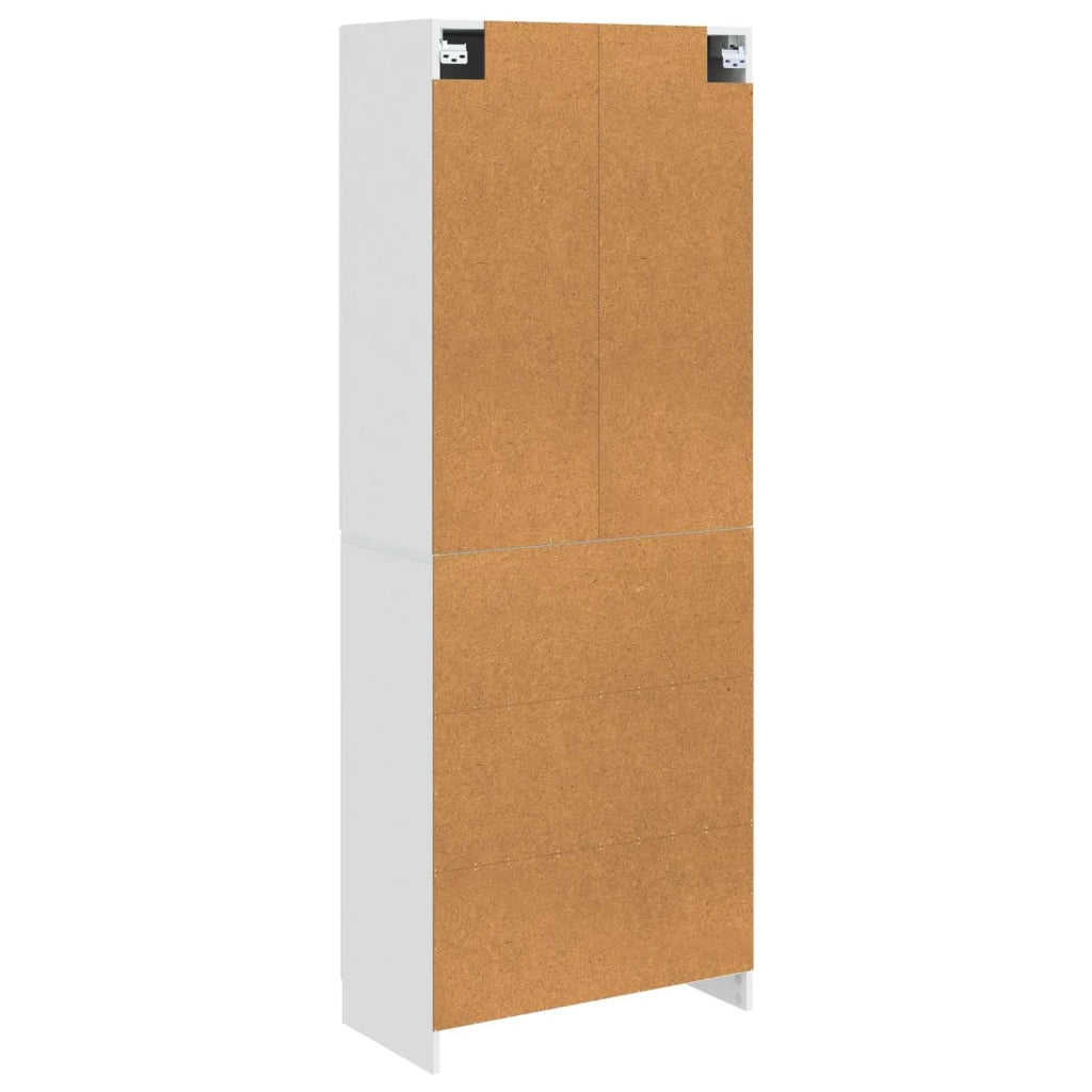 Set di armadi 2 pcs Bianco Lucido Legno ingegnerizzato 3416947