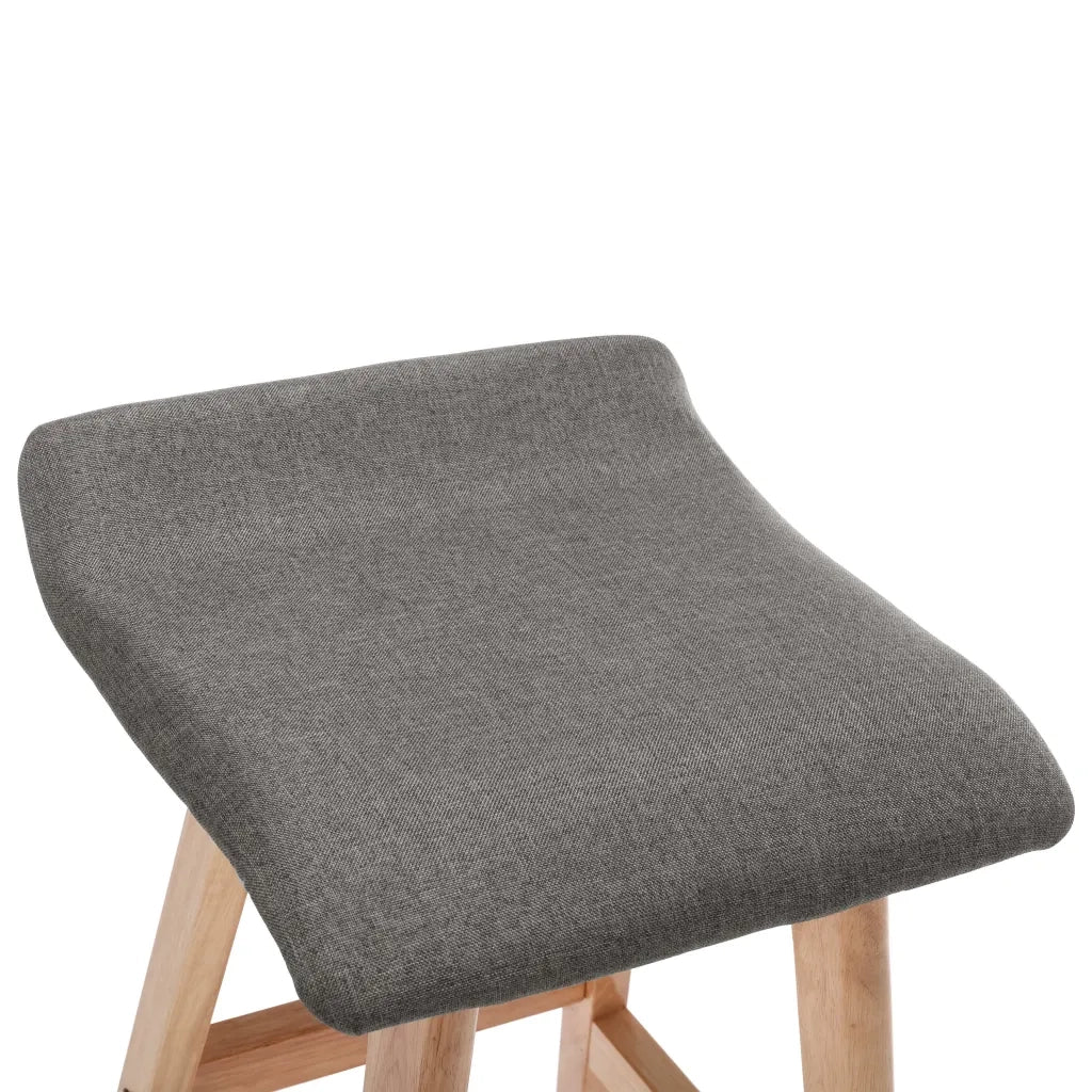 Sedie da Bar 2 pz Grigio Scuro in Tessuto cod mxl 61662