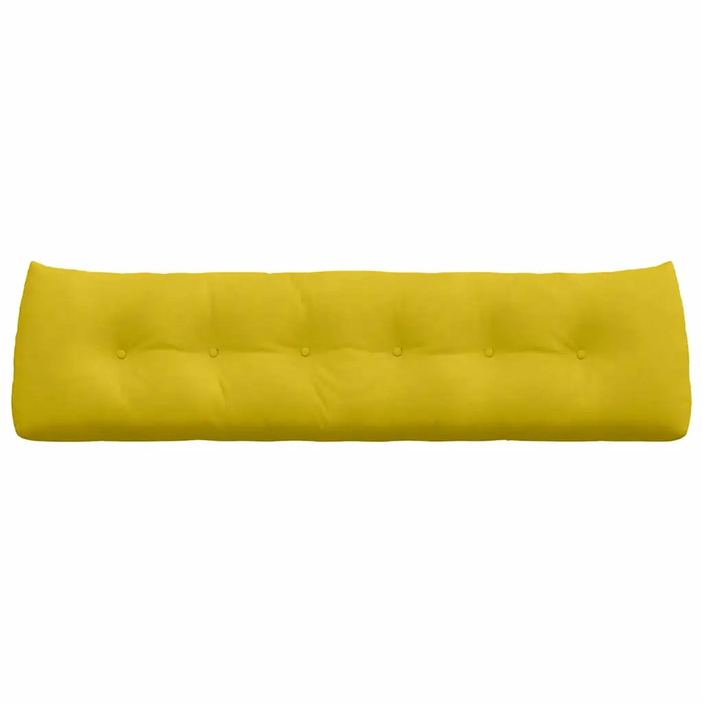 Cuscino per Schiena Giallo 180 x 24 x 50 cm Velluto 42014581