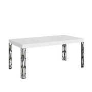 Tavolo Allungabile 180-284x90x77 cm Ghibli Allungabile piano Bianco Frassino