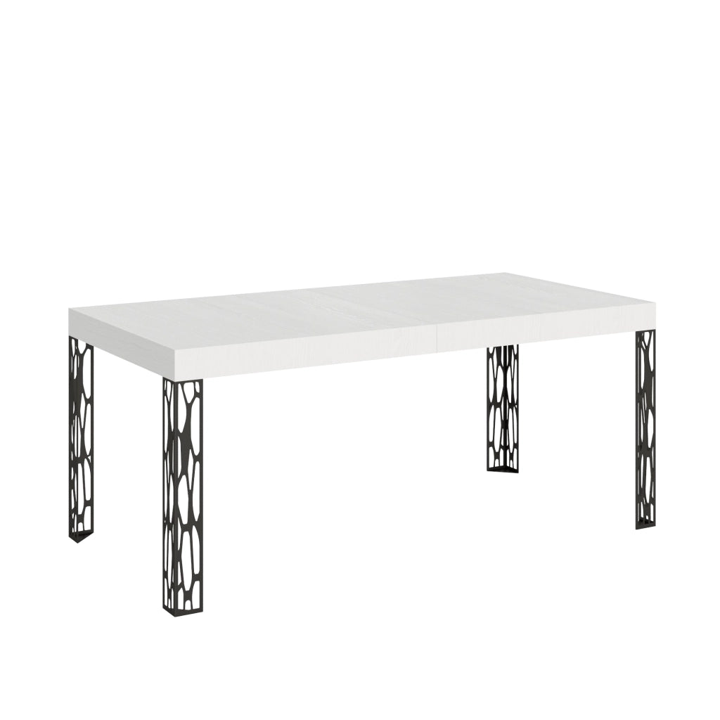 Tavolo Allungabile 180-284x90x77 cm Ghibli Allungabile piano Bianco Frassino