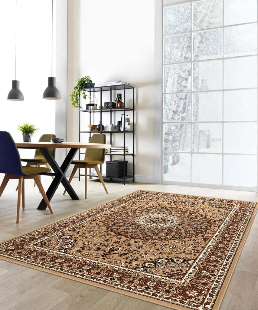 Tappeto ROYAL SHIRAZ 2082 BEIGE cm.160x230 arredo soggiorno salotto disegno moderno geometrico arredo casa